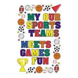 image of Chartpak Chartpak Sports Rub-On Art Transfers - Rub-on Art Transfer - Assorted - Vellum - Multicolor