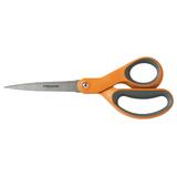 Softgrip Scissors, 8in, 3-3/4in Cut, L/R Hand