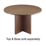 "Basyx Conference Table Top - Round x 1.5"" - 48"" Diameter - Walnut"