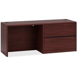 image of HON 10700 Series Right Pedestal Credenza with Lateral File - 29.5