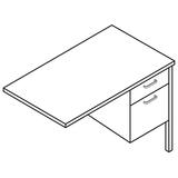 HON 34000 Series Steel Right Pedestal Return