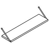 HON Lower Shelf - Metal - Black