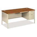 HON Metro Classic Steel Right Single Pedestal Desk