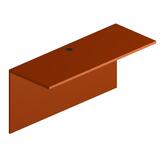 "HON Park Avenue Bullet Component Top/Back - 28.38"" Height x 63"" Width x 24"" Depth - Cascade Edge - Wood - Henna Cherry"