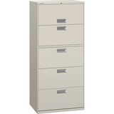 Hon 600 Series 5-Drawer Lateral Files w/ Locks