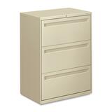 "HON 772 Series Lateral File With Drawers - 40.88"" Height x 30"" Width x 19.25"" Depth - Metal - 3 Drawer(s) - Putty"
