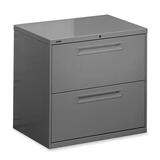 "HON K Pull Series Lateral File - 28.37"" Height x 42"" Width x 19.25"" Depth - Metal - 2 Drawer(s) - Charcoal"