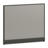 "HON Office Workstation Panel - 48"" Height x 42"" Width x 2"" Depth - Charcoal, Light Gray - Fabric"