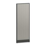 "HON Office Workstation Panel - 68"" Height x 24"" Width x 2"" Depth - Charcoal, Light Gray - Fabric"