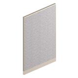 "HON Office Workstation Panel - 68"" Height x 48"" Width x 2"" Depth - Light Gray, Charcoal Gray - Fabric"