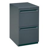 "HON Radius File/File Mobile ""K"" Pull Pedestal - 28"" Height x 15"" Width x 22.88"" Depth - Charcoal"