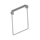 "HON Mobile Pedestal File Comfort Seat/Tray/Handle - Steel - 15"" x 24"" - White, Aluminum"