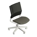 "HON Alaris 4241 Managerial Mid-Back Chair - Steel Titanium Frame - 26.25"" x 26.25"" x 40.75"" - Iron Seat"