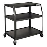 HON PFUL35 Wide Body TV Cart - Steel - Black
