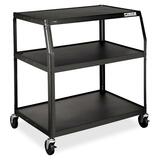 HON PFUL40 Wide Body TV Cart - Steel - Black
