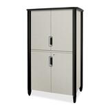 "HON Tercero Collection Video Console - 78"" Height x 46"" Width x 33"" Depth - White, Black"