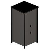 "HON Tercero Collection Video Console - 78"" Height x 46"" Width x 33"" Depth - Graphite, Black"