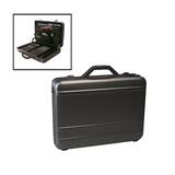 Bond Street Tech-Rite Computer Attache - Clam Shell - Aluminum - Charcoal Black