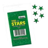 "Paper Magic Self-Adhesive Foil Star Stickers - Sticker - 250 Stars - 0.5"" Diameter - Foil - Green"