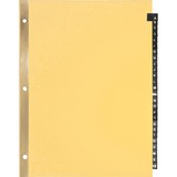 Sparco A-Z Black Leather Tab Index Dividers
