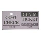 Sparco Two Part Coat Check Tickets