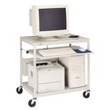 "Lorell Computer Workstation Cart - Rectangle - 33"" - Steel - Gray"