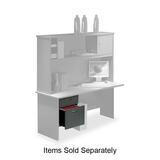 "Lorell Modular Hanging Pedestal - 17"" Height x 15"" Width x 19"" Depth - Plastic, Resinite - Slate, Gray Granite"