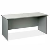 Lorell Modular Workstation - 29" Height x 60" Width x 24" Depth - Plastic, Resinite - Slate, Gray Granite