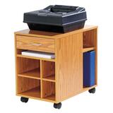 Lorell Mobile Machine Stand - Oak