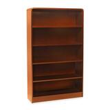 Lorell Radius Hardwood Veneer Bookcase LLR01684
