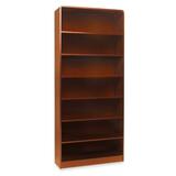 Lorell Radius Hardwood Veneer Bookcase LLR01686
