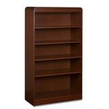 Lorell Radius Hardwood Veneer Bookcase