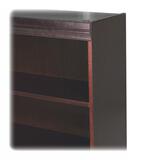 Lorell Panel End Bookcase Traditional Kit - Mahogany