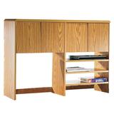 Lorell Radius Computer Desk Hutch - 32.5" Height x 45.5" Width x 11.6" Depth - Particleboard - 3 x Adjustable Shelf(ves) - Medium Oak