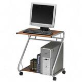 "Mayline Tiffany Workstation - 28.5"" - Steel - Metallic Gray Frame, Medium Cherry"