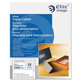 Elite Image 26050 White Copier Mailing Labels