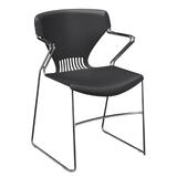 "HON Olson G5391Y Platform Stack Shell Chair With Arms - Steel Frame - 22"" x 20.87"" x 33"" - Polypropylene Lava Seat"