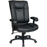 Office Star WorkSmart EX9382 Executive High Back Leather Chair - EX93823