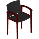 HON Invitation 2111 Single Rail Arm Chair