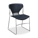"HON Olson G5165Y Armless Stack Shell Chair - Steel Chrome Frame - 22"" x 19.75"" x 33"" - Polypropylene Lava Seat"