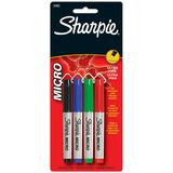 Sanford Compact Permanent Marker - Red, Black, Green, Blue - 1 Set