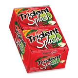 image of Cadbury Trident Splash Gum - Strawberry Lime - Sugar-Free - 10 per Box