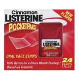 Pfizer Listerine Cinn. Pocket Paks Oral Strips - Mouthwash - Cinnamon - 12 per Box