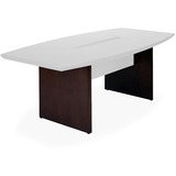 "Mayline Conference Table Base - Rectangle - 29.5"" x 120"" x 48"" - Wood, Steel - Mahogany Base"