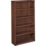 Basyx 5-Shelf Veneer Bookcases