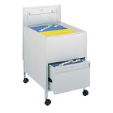 "Safco Rollaway Legal File - 4 - Steel - 30"" x 26"" x 28"" - Gray"