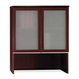 Bush Milano Bookcase Hutch with Glass Doors
