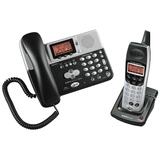 image of AT&T EP5962 5.8 GHz Cordless Phone with Digital Answering System - 2 x Phone Line(s) - Sub-mini phone Data, Headset - Dark Gray
