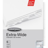Wilson Jones Oversized Insertable Tab Indexes WLJ55206