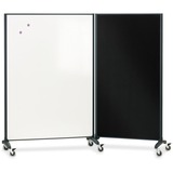 Quartet Dry Erase Bulletin Rolling Room Divider - 6640MB